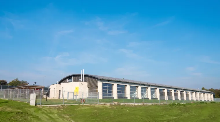 Service and research facility - front elevation